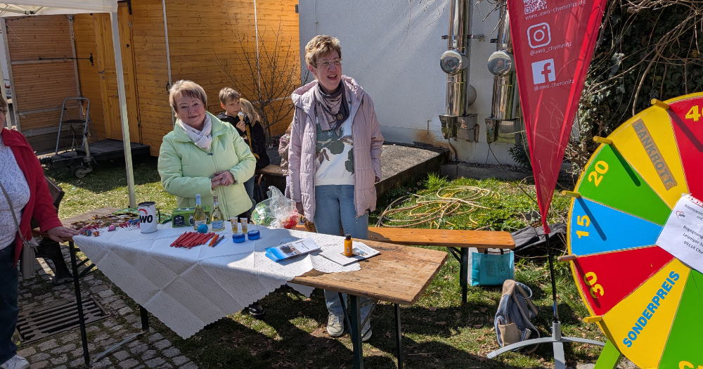 Infostand im Botanischen Garten