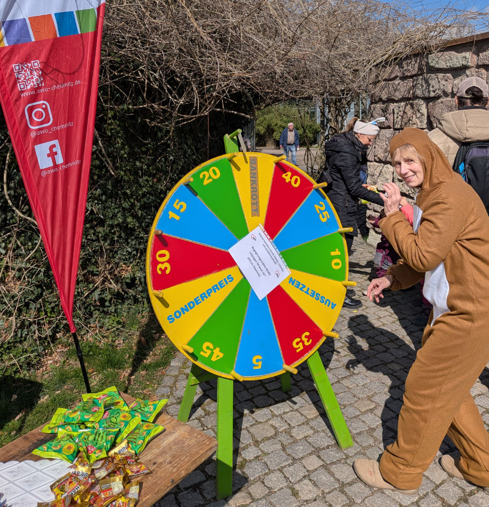 Infostand im Botanischen Garten